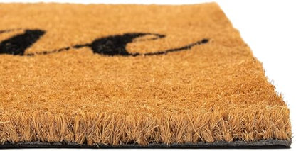 Juvale Welcome Mat Natural Coir Doormat - 30 x 17 in, Natural, Modern - Front Door Mat Outside Entrance & Indoor Entryway - color: 30 X 17 In, Natural, Modern