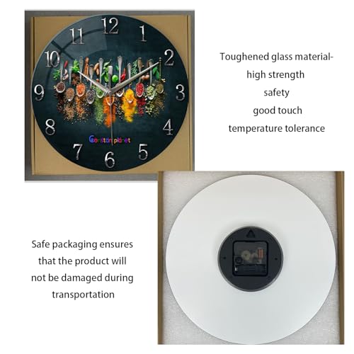 Kitchen Wall Clocks Battery Operated 14 Inch - color: Black3, size: 14 Inch