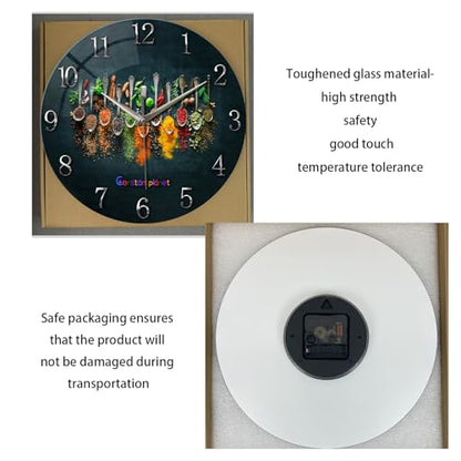 Kitchen Wall Clocks Battery Operated 14 Inch - color: Black3, size: 14 Inch