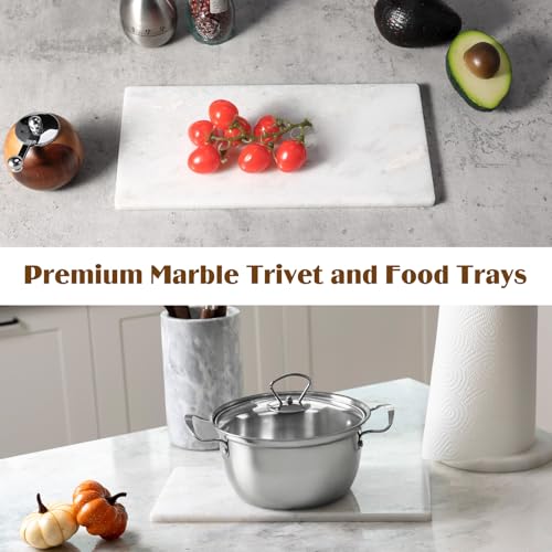 Natural Marble Decorative Tray, 12"x6" Namib Fantasy Stone Bathroom Trays - color: 12"x6"-namib Fantasy