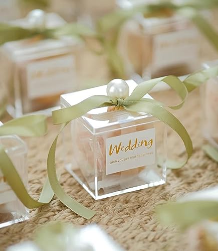 2‑Pack Acrylic Box with Lid 2.36 x 2.36 x 2.36 Inch Small Square Cube - size: 2.36 x 2.36 x 2.36 Inch