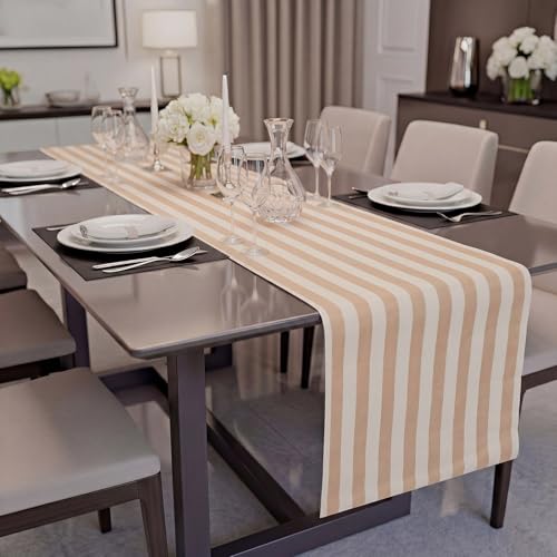 AmazingSpark Striped Table Runner Roll,Kraft,25' Long X 16" Wide - color: Kraft, size: 25' Long X 16" Wide