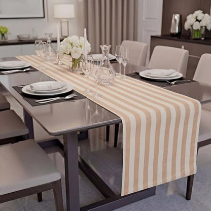 AmazingSpark Striped Table Runner Roll,Kraft,25' Long X 16" Wide - color: Kraft, size: 25' Long X 16" Wide
