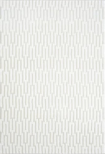 Abani Cream Area Rug for Living Room, Bedroom -Geometric Pattern - 6 x 9 -Durable & Easy to Clean - size: 6' x 9' (Rectangular)