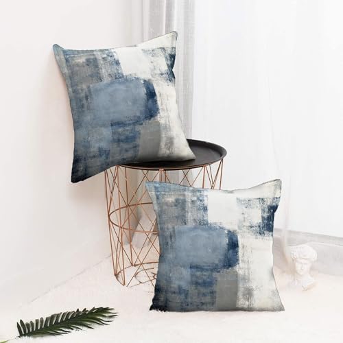 Throw Pillow Covers for Couch, 20x20 Inch, Set of 2, Grey Blue - color: Grey Blue, size: 20" x 20" (Pack of 2)