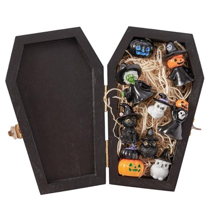 DN DECONATION Halloween Decorations Miniature Figurines Table Centerpiece - color: Hat & Witch & Owl
