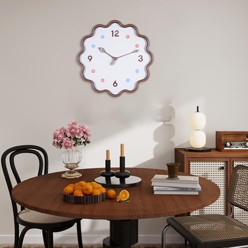 Wall Clock, Modern 14 Inch, Chocolate