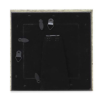 Laura Ashley 4x4 Silver Beveled Mirror Picture Frame Tabletop & Wall Mount - color: Silver, size: 4x4