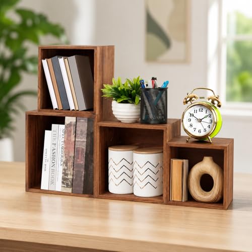 6 Pack Buffet Risers and Stands, Wood Risers for Buffet Table, Party Decor