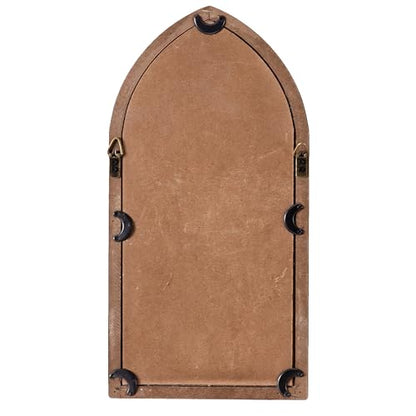 Small Rustic Arched Window Mirrors for Wall Decor 8 X 16 Inch