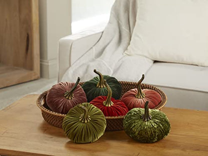 Your Heart's Content Luxe Clover 6.25 inch Velvet Pumpkin (Luxe Clover) - color: Luxe Clover