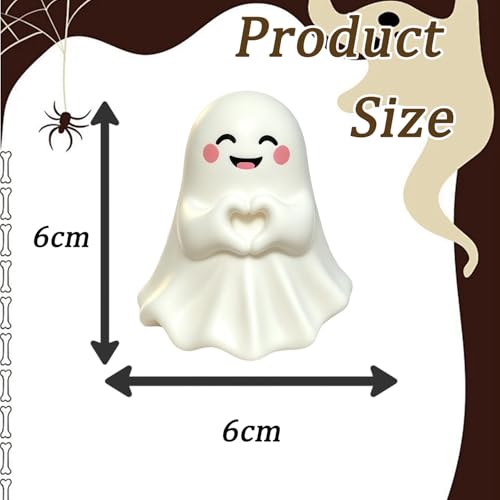 1 PCS Halloween Ghost Figurine Unique Heart Spooky Statue - color: Styl 16