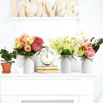 4.33 Inch Mini Vase Wedding Table Centerpieces,White,36 Pcs - color: White