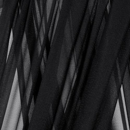 Sheer Gauze Wedding Arch Draping Fabric 29" x 20 FT 4 Panels Black - color: Black, size: 29"w x 240"l (Pack of 4)