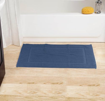 Utopia Towels Cotton Bath Mat, 21x34 in, 2 Pack, Navy Blue - color: Navy, size: 2 Bath Mats