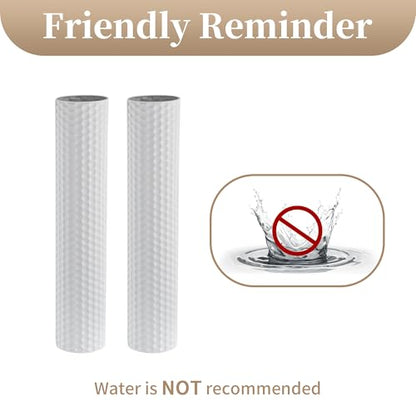 Sziqiqi White Tall Floor Vase, Metal Modern Cylinder Flower Vase Set, 2Pcs - color: White