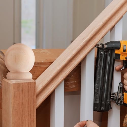 2 Pack Bed Post Finials 3" Round Wood Ball Curtain Rod Finial with Screw - size: 3 Inch