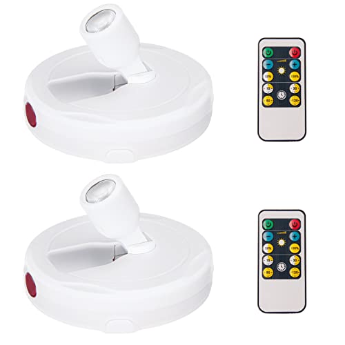 Battery Operated LED Spotlight, Indoor Picture Plant Spot Lights - color: White