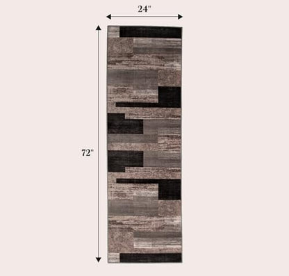 LIANLAM 2x6 Washable Runner Rug for Hallway&Kitchen(2x6,Chocolate) - color: Chocolate, size: 2' x 6' (Rectangular)