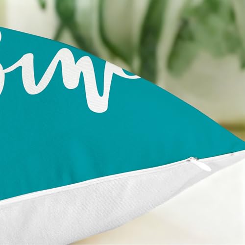 Hexagram Throw Pillow Covers 18x18, Teal Outdoor Pillow Covers Set of 4 - color: Teal, size: 18" x 18" (Pack of 4)