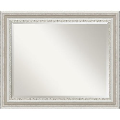Amanti Art 오버 싱크대용 실버 욕실 거울, 71.1 x 86.4cm(28 x 34인치) 팔러 실버 직사각형 화장대 거울, 대형 전통 프레임, 수평 및 수직으로 걸 수 있음, 욕실 벽 장식, 경사진 가장자리 - color: 팔러 실버 V1, size: 34"L x 28"W