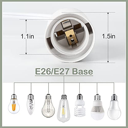 JACKYLED Extension Hanging Lantern Cord Cable UL 12Ft 1 Pack - style: 1pack(switch near the bulb)