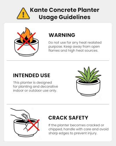 Kante Accent Round Curved Weathered Concrete Planter 13.3" Dia, Outdoor - color: Weathered Concrete, size: 13.4"d
