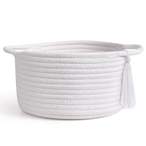 Small Gift Basket Empty to Fill with Gifts Bag & Ribbon, White - color: White, size: 1 Pack