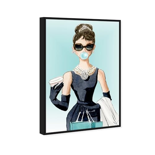 The Oliver Gal Artist Co. Abstract Wall Art Canvas - size: 15"L x 10"W, style: Black Frame
