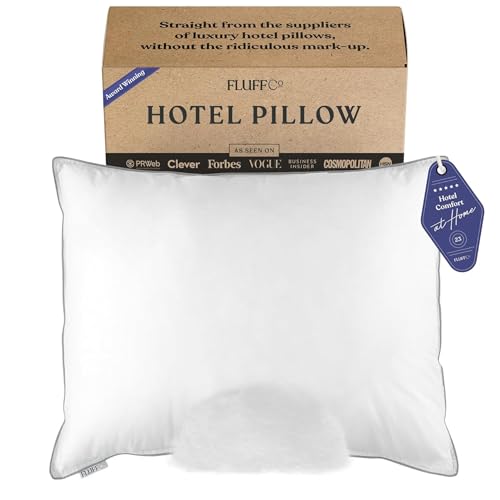 FluffCo Zen Fluff® Down Alternative Bed Pillows - Soft, Queen Size (1 Pack) - size: Queen (U.S. Standard)