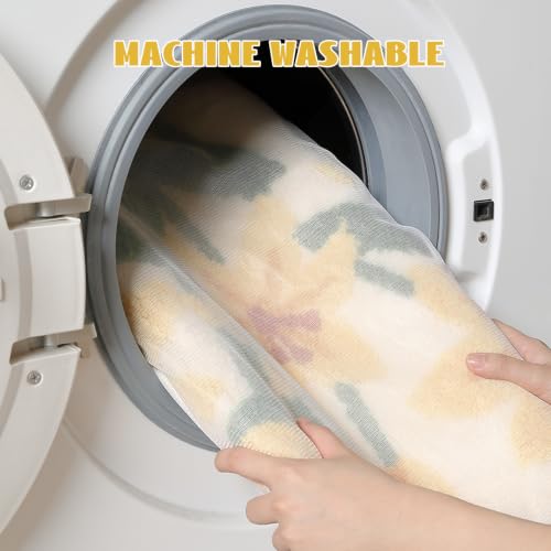 Cloud-Shaped Lily Bath Mat, Soft Non-Slip Fluffy Fresh Flowers Bathroom Rug, Ultra Absorbent Microfiber Shaggy Door Mat, Machine Washable Bath Rug Carpet for Bathtub Bedroom 20x31 Inch (Yellow Lily) - color: Yellow Lily