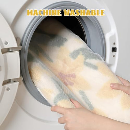 Cloud-Shaped Lily Bath Mat, Soft Non-Slip Fluffy Fresh Flowers Bathroom Rug, Ultra Absorbent Microfiber Shaggy Door Mat, Machine Washable Bath Rug Carpet for Bathtub Bedroom 20x31 Inch (Yellow Lily) - color: Yellow Lily