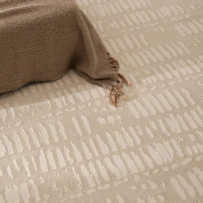 Revival Rugs Shell 8'x10' Area Rugs - Washable, Medium Pile, Beige, Cream - color: Beige/Cream, size: 7'10" x 10' (Rectangular)