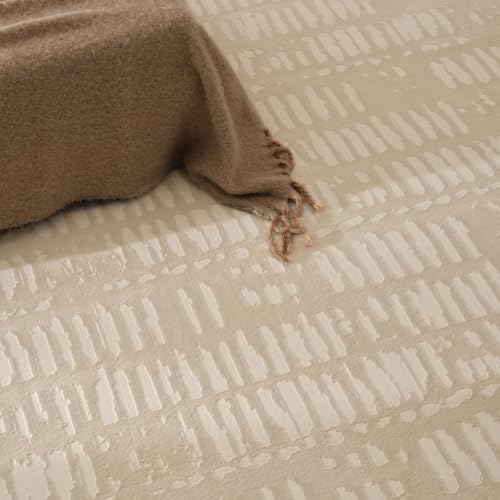 Revival Rugs Shell 4'x6' Area Rugs - Washable, Medium Pile, Beige, Cream - color: Beige/Cream, size: 3'11" x 6'1" (Rectangular)