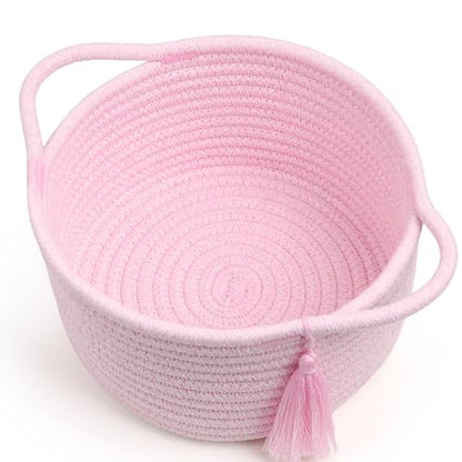 Small Gift Basket Empty to Fill, Cellophane Bag & Ribbon, Pink - color: Pastel Pink, size: 1 Pack