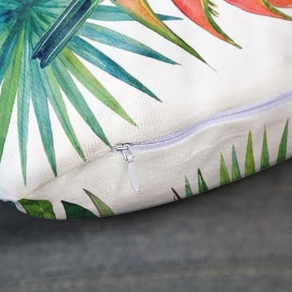 Throw Pillow Covers, Botanical Jungle, Set of 4, 18"x18" - color: Tropical Botanical
