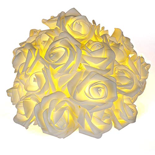 echosari Rose Fairy Lights Battery Operated 15Ft Warm White - color: Warm White, size: Rose