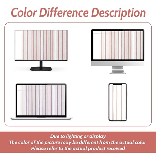 DriftAway Farmhouse Double Layer Linen Blackout Tie Up Curtains Thermal Insulated Vertical Striped Fully Lined Balloon Roman Shade Bathroom Window Adjustable Rod Pocket 25 Inch by 47 Inch Red - color: Red, size: 25"W x 47"L (Pack of 1)