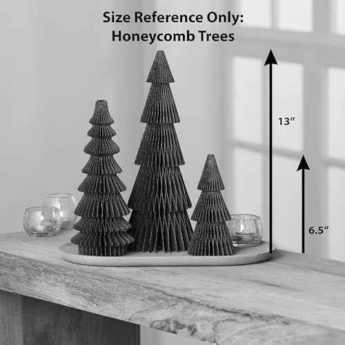 Your Heart's Content Set of 3 Red Honeycomb Paper Trees (Medium Set 3 Red) - color: Medium Set 3 Red