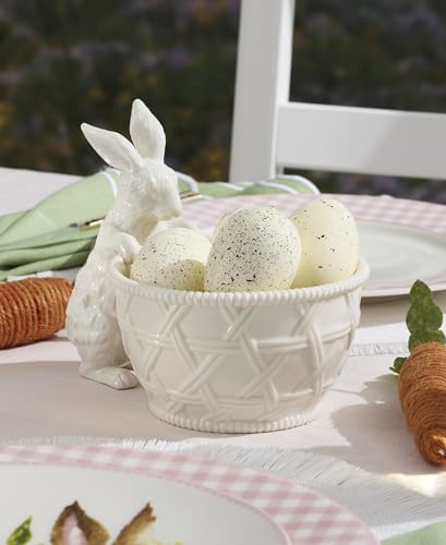 Lenox Wicker Creek Bunny Easter Candy Dish - style: Candy Dish