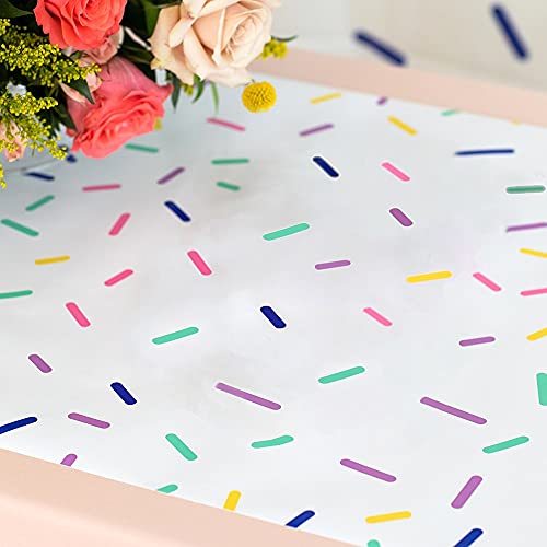WEDDINGSTAR Decorative Paper Table Runner 25' (L) x 20" (W) - Sprinkles - color: Sprinkles