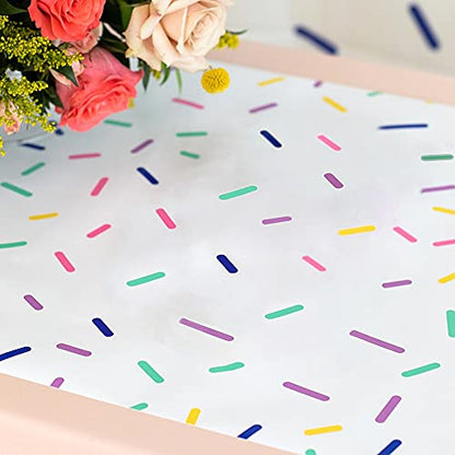 WEDDINGSTAR Decorative Paper Table Runner 25' (L) x 20" (W) - Sprinkles - color: Sprinkles
