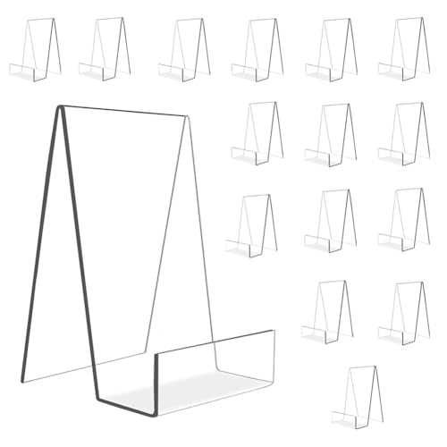 16 Pcs Large Acrylic Book Display Stand
