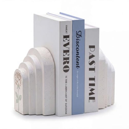 Decorative Resin Bookends, 5LB Heavy Bookends Set of 2