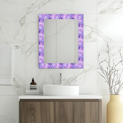 HOMETITUTE Peel and Stick Wallpaper Border 4x196in Purple Galaxy Pattern - color: Purple