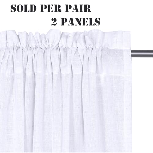 H.VERSAILTEX Bright White, 52 inch W X 96 inch L - color: Bright White, size: 52"W x 96"L (Pack of 2)