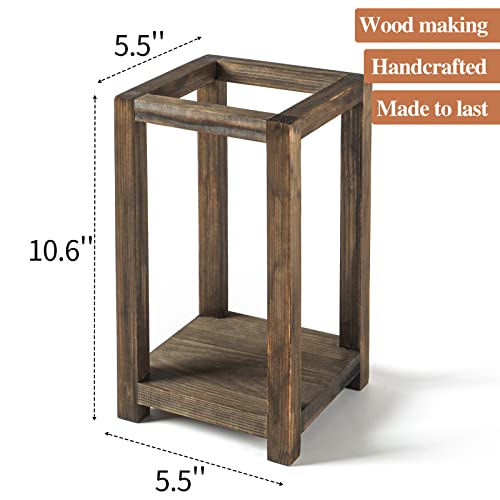 12 Pcs Wooden Lantern Centerpiece, Rustic Wedding Table Decoration, Farmhouse Decor, Candle Holder, Country Barn Gift (No Assembly Required)