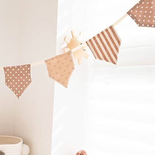 3.2ft Banner for Kids Tent, Wedding Birthday Baby Shower Party Event Nursery Decoration Double Sided Cotton Banner, Kids Room Decoration Baby Room Decoration - color: Caramel