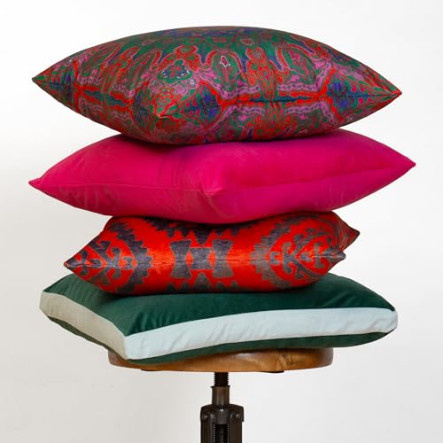 Boho Decorative Throw Pillow Covers, Set of 4, 18x18 Inch Modern Paisley Accent Pillow Covers 4-Pack - color: Modern Mandala