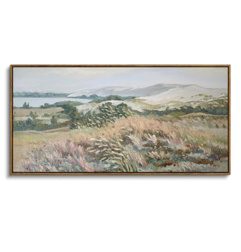 ARPEOTCY Large Landscape Wall Art, Nature Countryside Painting 20×40 in - color: Coastal Dune, size: 40"L x 20"W